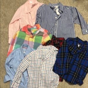 Kids Multi-Color Checkered and Plaid Shirts